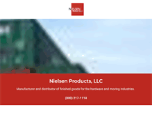 Tablet Screenshot of nielsenproductsllc.com